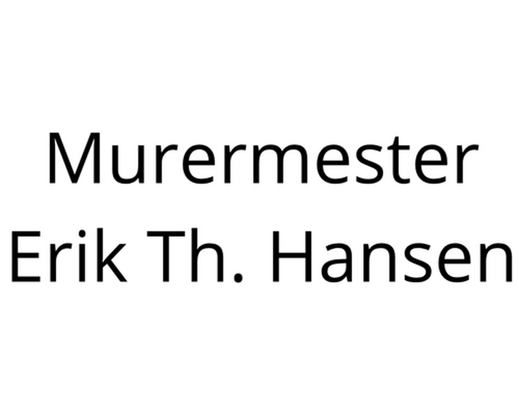 Murermester Erik Th. Hansen